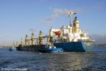 ID 6106 PORTLAND BAY (2004/16960grt/IMO 9276200) inbound to Auckland's Chelsea Sugar Refinery, New Zealand.
